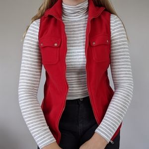 Chaps Sport Women's Red Fleece Vest